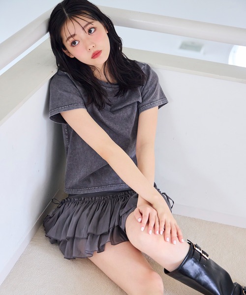 one after another NICE CLAUP(ワンアフターアナザーナイスクラップ)の「アソートTee(Tシャツ/カットソー・レディース・オフホワイト/サックスブルー/ピンク/チャコールグレー・FREE)」の19枚目の写真