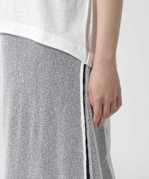 DROIT BELLO(ドロイトベロ)の「DROIT BELLO(ドロイトベロ)メッシュ切替プルオーバー(Tシャツ/カットソー・レディース・ホワイト/ブラック・F)」の15枚目の写真