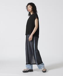 DROIT BELLO（ドロイトベロ）メッシュ切替プルオーバー