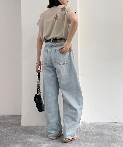 fredy emue（フレディエミュ）の「ラメ星ジャガードニット（ニット/セーター・レディース・ライトグレー/オフホワイト/ベージュ・38）」の20枚目の写真