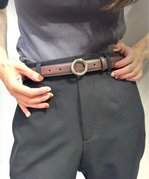 291295 革ベルト　950 エンジン柄　バックル 291295 革ベルト950 エンジン柄バックル