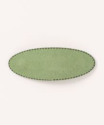 BIBMILK F.LEATHER OVAL PIN