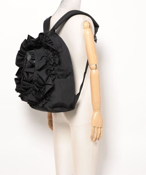 gomme（ゴム）の「フリルデコリュック（バックパック/リュック・レディース・カーキ/ブラック・FREE）」の7枚目の写真
