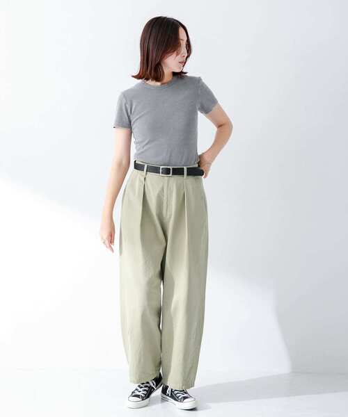 URBAN RESEARCH Sonny Label（アーバンリサーチサニーレーベル）の「ワイドコクーンパンツ（その他パンツ・レディース・ネイビー/ライトカーキ・36/38）」の3枚目の写真