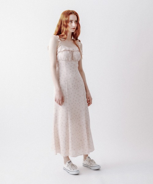 DEICY チェリードットフリルワンピース DEICY（デイシー）の「フラワードットフリルキャミワンピース