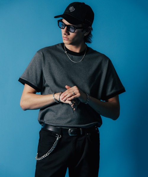 CRIMIE（クライミー）の「TRIM SHORT SLEEVE T SHIRT / トリム Tシャツ（Tシャツ/カットソー・メンズ・チャコールグレー/ホワイト/ブラック・XL/L/M/S/XXL）」の3枚目の写真
