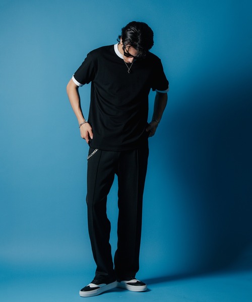 CRIMIE（クライミー）の「TRIM SHORT SLEEVE T SHIRT / トリム Tシャツ（Tシャツ/カットソー・メンズ・チャコールグレー/ホワイト/ブラック・XL/L/M/S/XXL）」の11枚目の写真