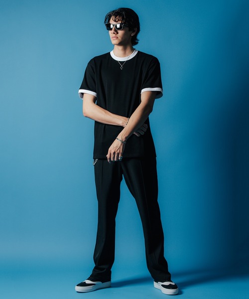 CRIMIE（クライミー）の「TRIM SHORT SLEEVE T SHIRT / トリム Tシャツ（Tシャツ/カットソー・メンズ・チャコールグレー/ホワイト/ブラック・XL/L/M/S/XXL）」の12枚目の写真