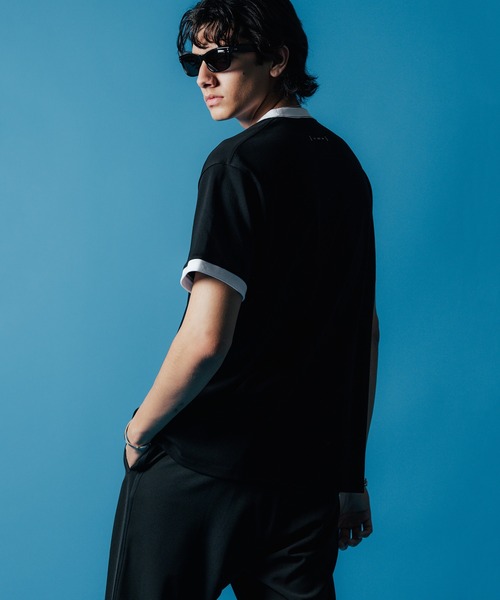 CRIMIE（クライミー）の「TRIM SHORT SLEEVE T SHIRT / トリム Tシャツ（Tシャツ/カットソー・メンズ・チャコールグレー/ホワイト/ブラック・XL/L/M/S/XXL）」の15枚目の写真