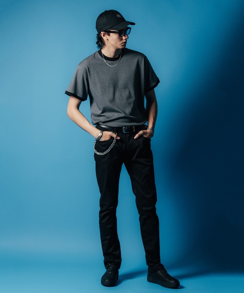 CRIMIE（クライミー）の「TRIM SHORT SLEEVE T SHIRT / トリム Tシャツ（Tシャツ/カットソー・メンズ・チャコールグレー/ホワイト/ブラック・XL/L/M/S/XXL）」の18枚目の写真