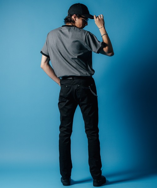 CRIMIE（クライミー）の「TRIM SHORT SLEEVE T SHIRT / トリム Tシャツ（Tシャツ/カットソー・メンズ・チャコールグレー/ホワイト/ブラック・XL/L/M/S/XXL）」の20枚目の写真