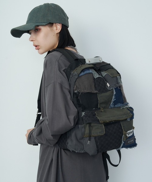 OUTDOOR PRODUCTS（アウトドアプロダクツ）の「OUTDOOR PRODUCTS×AIVER　ボロデイパック（バックパック/リュック・メンズ・ブラック系/カーキ系・FREE）」の2枚目の写真