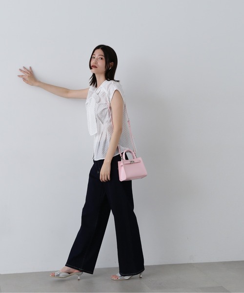 N.（N. Natural Beauty Basic）（エヌエヌナチュラルビューティーベーシック）の「◆【Femme fatale】ウエストタックボウタイブラウス（シャツ/ブラウス・レディース・ブルー/ホワイト系その他/オフホワイト・MEDIUM）」の16枚目の写真