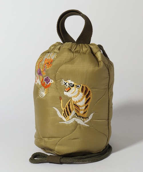 HOUSTON(ヒューストン)の「【HOUSTON/ヒューストン】EMB QUILTING EFECT BAG/刺繍キルティングエフェクトバッグ (JAPAN) (ALASKA) (TIGER)(ショルダーバッグ・メンズ・ブラック系2/ブラック系1/オリーブドラブ/オリーブ系2/オリーブ系1/ブラック・FREE)」の19枚目の写真