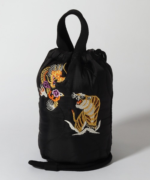 HOUSTON(ヒューストン)の「【HOUSTON/ヒューストン】EMB QUILTING EFECT BAG/刺繍キルティングエフェクトバッグ (JAPAN) (ALASKA) (TIGER)(ショルダーバッグ・メンズ・ブラック系2/ブラック系1/オリーブドラブ/オリーブ系2/オリーブ系1/ブラック・FREE)」の18枚目の写真