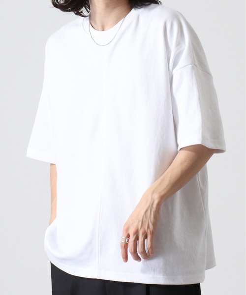 セール】センターステッチ切替BIGTシャツ（Tシャツ/カットソー