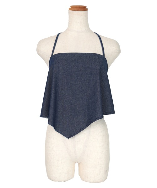 miette（ミエット）の「マルチウェイデニムビスチェ（チューブトップ・レディース・ライトブルー/ブラック/インディゴブルー・FREE）」の3枚目の写真