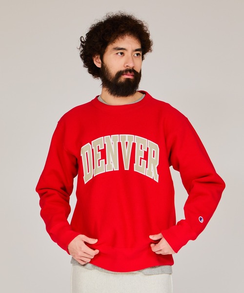 Champion(チャンピオン)の「【Champion/チャンピオン】メンズ リバースウィーブ(R) クルーネックスウェットシャツ(スウェット・メンズ・シルバーグレー/ダークネイビー/レッド/モカ/オートミール/ブラック・LARGE/MEDIUM/X-LARGE)」の6枚目の写真