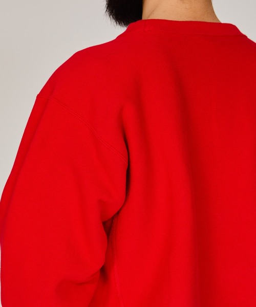 Champion(チャンピオン)の「【Champion/チャンピオン】メンズ リバースウィーブ(R) クルーネックスウェットシャツ(スウェット・メンズ・シルバーグレー/ダークネイビー/レッド/モカ/オートミール/ブラック・LARGE/MEDIUM/X-LARGE)」の9枚目の写真