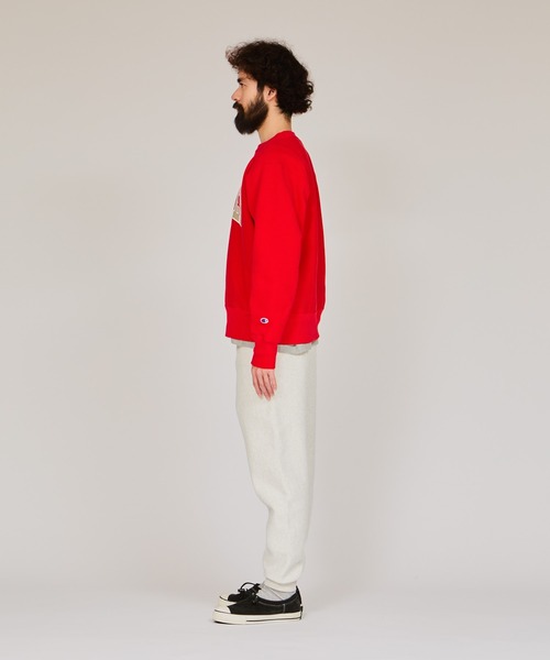 Champion(チャンピオン)の「【Champion/チャンピオン】メンズ リバースウィーブ(R) クルーネックスウェットシャツ(スウェット・メンズ・シルバーグレー/ダークネイビー/レッド/モカ/オートミール/ブラック・LARGE/MEDIUM/X-LARGE)」の12枚目の写真