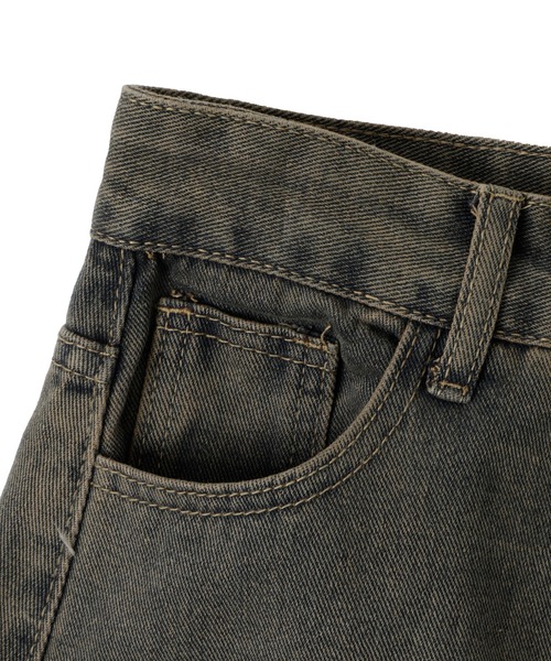 dispark（ディスパーク）の「DISPARK/斜め切替ダメージヘムロングスカート（デニムスカート・レディース・ブルー系1・FREE）」の10枚目の写真