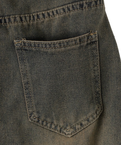 dispark（ディスパーク）の「DISPARK/斜め切替ダメージヘムロングスカート（デニムスカート・レディース・ブルー系1・FREE）」の11枚目の写真