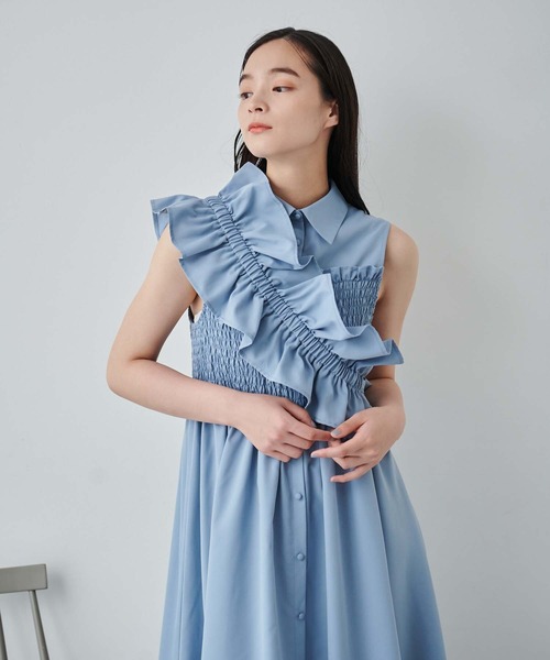 ビスチェ付シャツワンピース（ワンピース）｜fifth（フィフス）