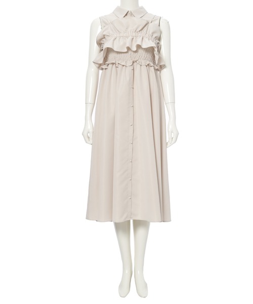 ビスチェ付シャツワンピース（ワンピース）｜fifth（フィフス）