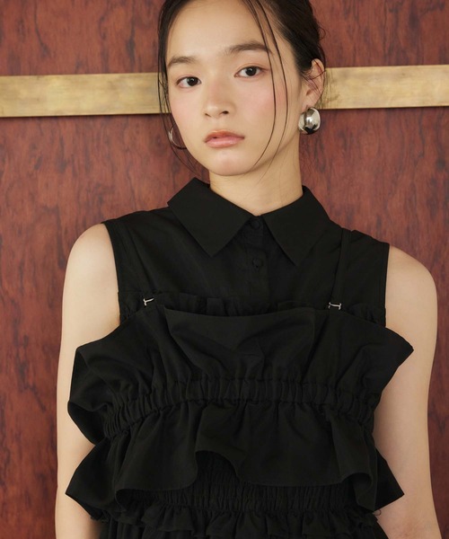 ビスチェ付シャツワンピース（ワンピース）｜fifth（フィフス）