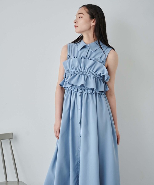 ビスチェ付シャツワンピース（ワンピース）｜fifth（フィフス）