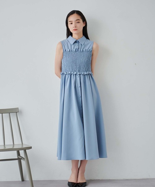 ビスチェ付シャツワンピース（ワンピース）｜fifth（フィフス）