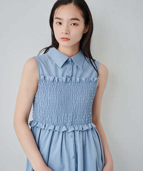 ビスチェ付シャツワンピース（ワンピース）｜fifth（フィフス）