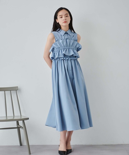 ビスチェ付シャツワンピース（ワンピース）｜fifth（フィフス）