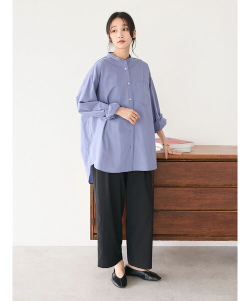 CRAFT STANDARD BOUTIQUE（クラフトスタンダードブティック）の「ポリトロイージーパンツ（その他パンツ・レディース・グレイッシュベージュ/ブラック/モカ・L/M）」の15枚目の写真