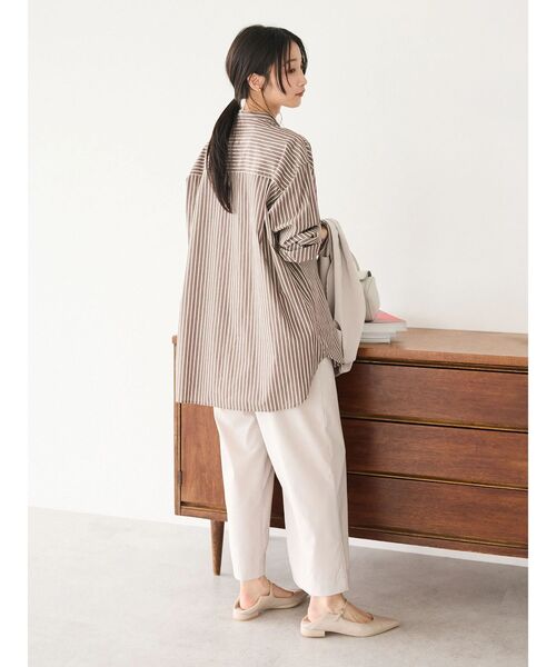 CRAFT STANDARD BOUTIQUE（クラフトスタンダードブティック）の「ポリトロイージーパンツ（その他パンツ・レディース・グレイッシュベージュ/ブラック/モカ・L/M）」の21枚目の写真