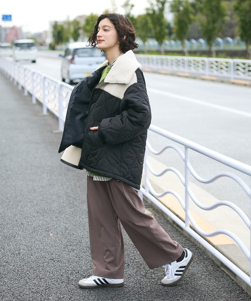 CRAFT STANDARD BOUTIQUE（クラフトスタンダードブティック）の「ポリトロイージーパンツ（その他パンツ・レディース・グレイッシュベージュ/ブラック/モカ・L/M）」の4枚目の写真