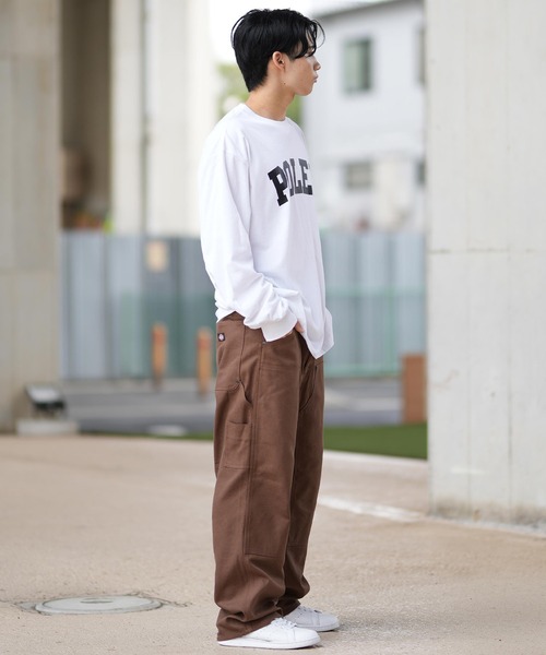 POLER/ポーラー ロンTee オーバーサイズ カレッジ風 ユニ