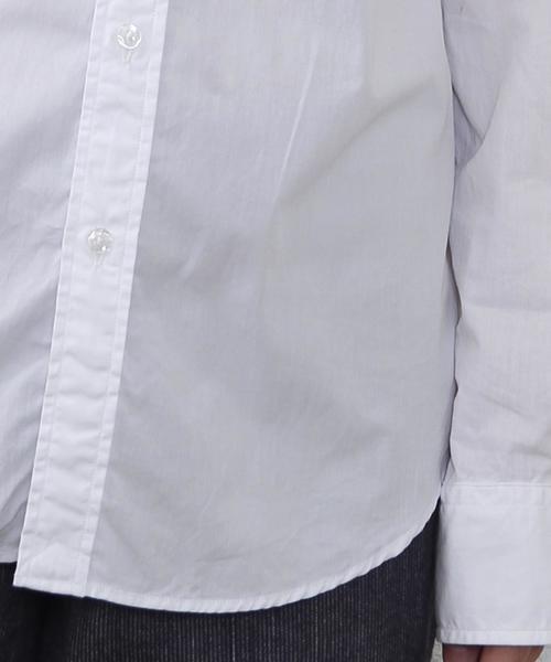 coen（コーエン）の「ブロードソリッドスリムワイヤーシャツ◆（シャツ/ブラウス・レディース・ホワイト/ロイヤルブルー・LARGE/SMALL/MEDIUM）」の6枚目の写真