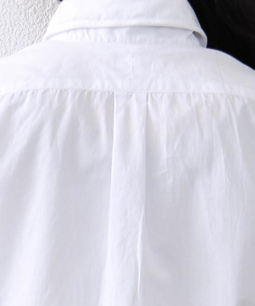 coen（コーエン）の「ブロードソリッドスリムワイヤーシャツ◆（シャツ/ブラウス・レディース・ホワイト/ロイヤルブルー・LARGE/SMALL/MEDIUM）」の7枚目の写真