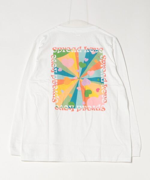 INNOCENT(イノセント)の「『Spread Love』オリジナルプリント L/S T(Tシャツ/カットソー・レディース・ブラック/ホワイト・MEDIUM/LARGE)」の3枚目の写真