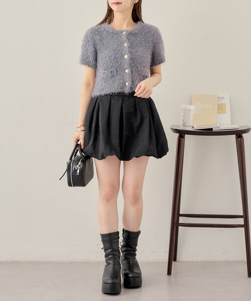 美品❣️ハートクローゼット❣️レディース❣️紺ブレ❣️金ボタン❣️ Chico（チコ）の「【セットアップ対応】ラメシャギー金釦