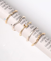 Flowering（フラワーリング）の「【5個セット】フェミニンデザイン/レイヤードリング（リング）」