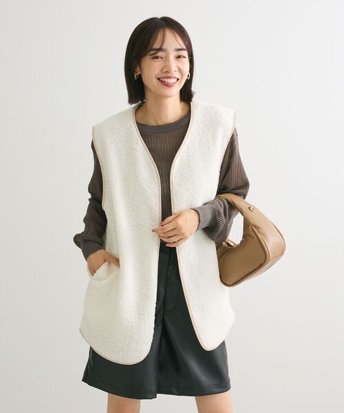 セール】BEST PRICE パイピングライトボアベスト（ベスト）｜Green