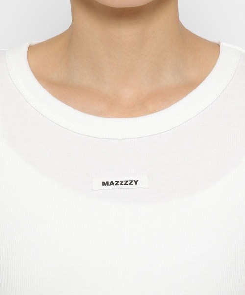 MAZZZZY(マジ―)の「MAZZZZY/ロゴネームT(Tシャツ/カットソー・レディース・ホワイト/ブラック/グレー・FREE)」の11枚目の写真