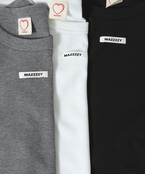 MAZZZZY(マジ―)の「MAZZZZY/ロゴネームT(Tシャツ/カットソー・レディース・ホワイト/ブラック/グレー・FREE)」の6枚目の写真