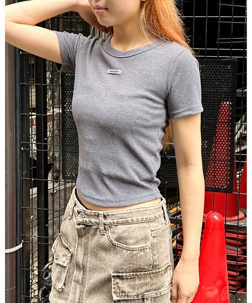 MAZZZZY(マジ―)の「MAZZZZY/ロゴネームT(Tシャツ/カットソー・レディース・ホワイト/ブラック/グレー・FREE)」の17枚目の写真