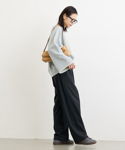 JOURNAL STANDARD（ジャーナルスタンダード）の「《WEB限定追加5》【接触冷感/防しわ/洗える/撥水】ナイロンストレッチワイドパンツ（その他パンツ・レディース・ブラック/カーキ・34/36/38/40）」の13枚目の写真