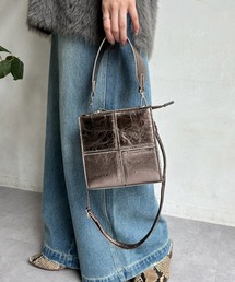 【WEB限定】エナメルボックスパネルミニショルダー