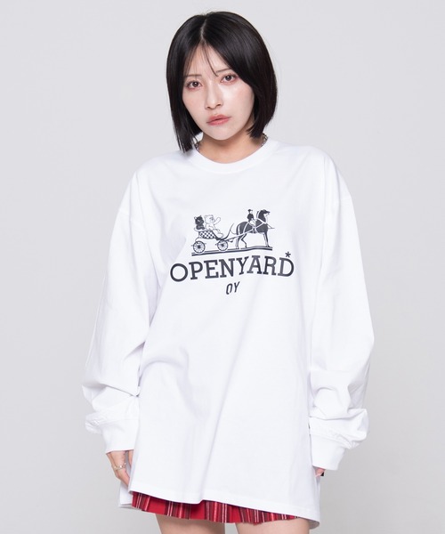 tシャツ 「OY/オーワイ」 CARRIAGE LONG SLEEVE/キャリッジ ロングスリーブ レディース メンズ OY/オーワイ』 CARRIAGE LONG SLEEVE/キャリッジ ロングスリーブ