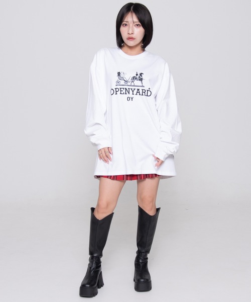 tシャツ 「OY/オーワイ」 CARRIAGE LONG SLEEVE/キャリッジ ロングスリーブ レディース メンズ OY/オーワイ』 CARRIAGE LONG SLEEVE/キャリッジ ロングスリーブ